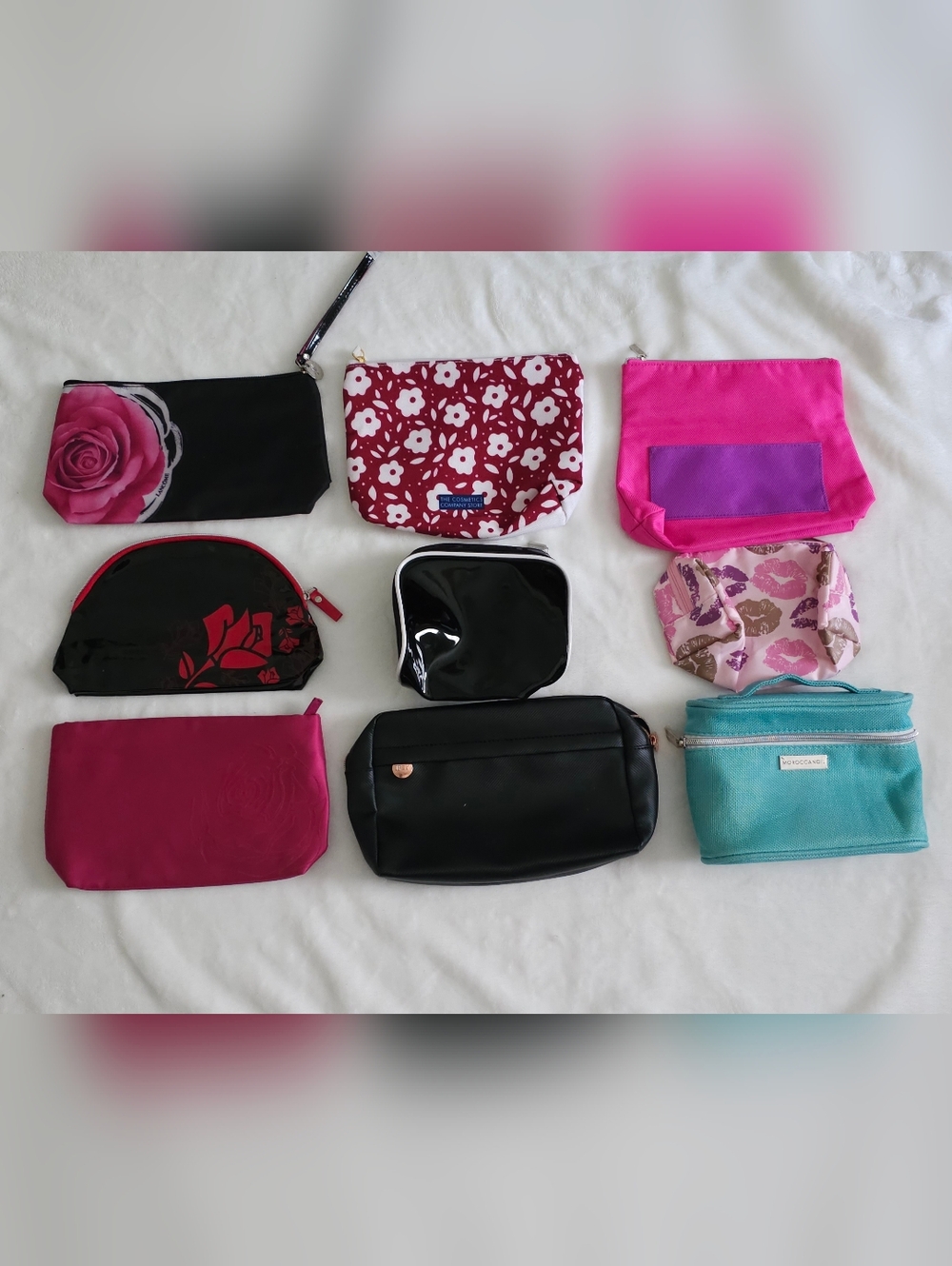 9 Assorted New Women's Cosmetic Bags - Price is Firm